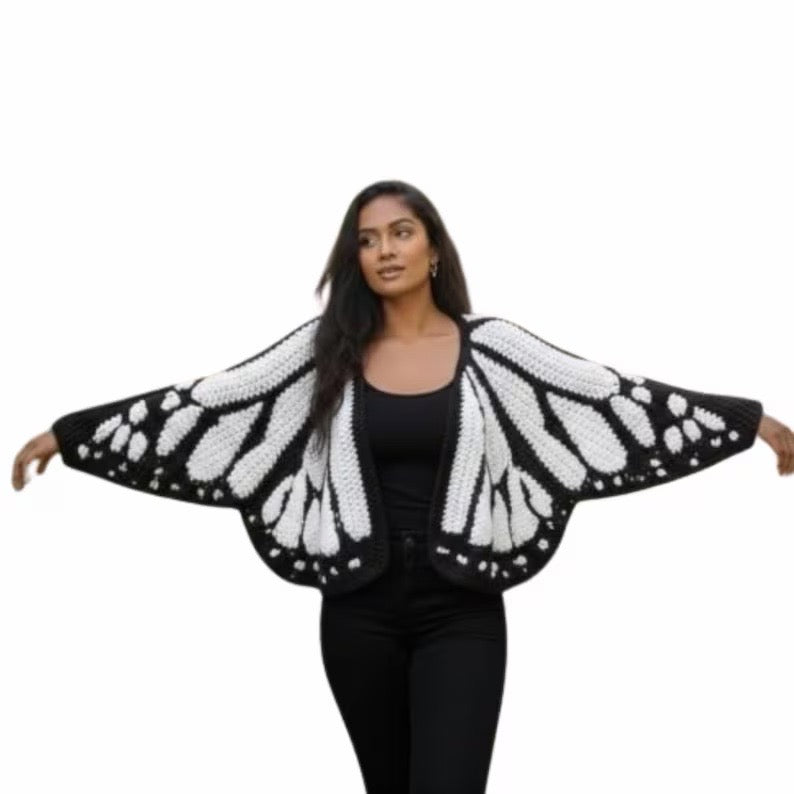 Quincy's Handmade Butterfly Cardigan