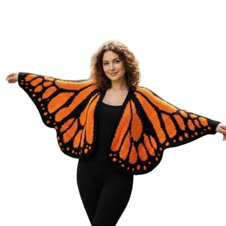 Quincy's Handmade Butterfly Cardigan