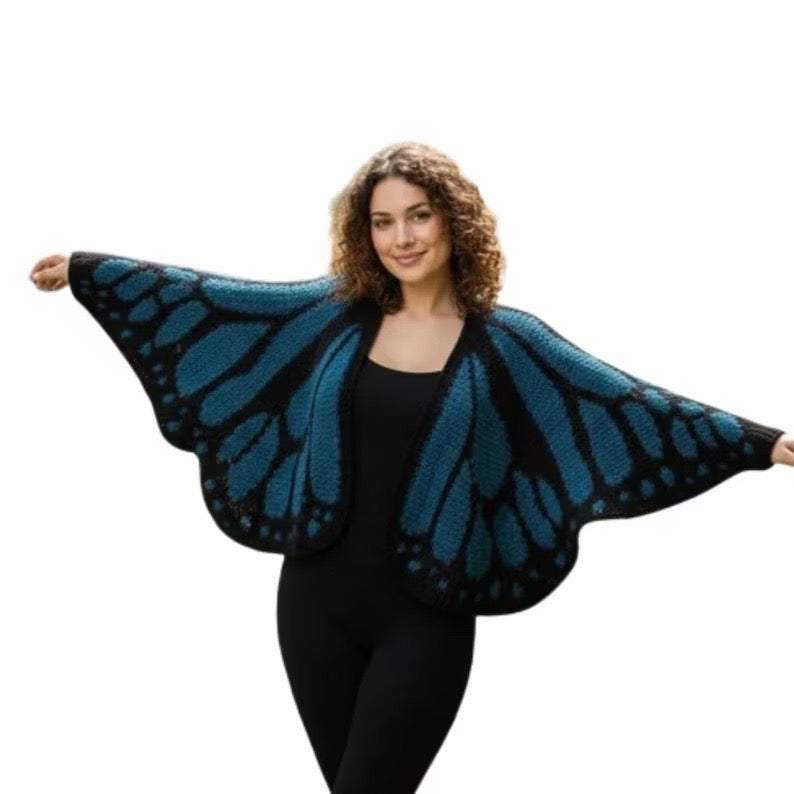 Quincy's Handmade Butterfly Cardigan