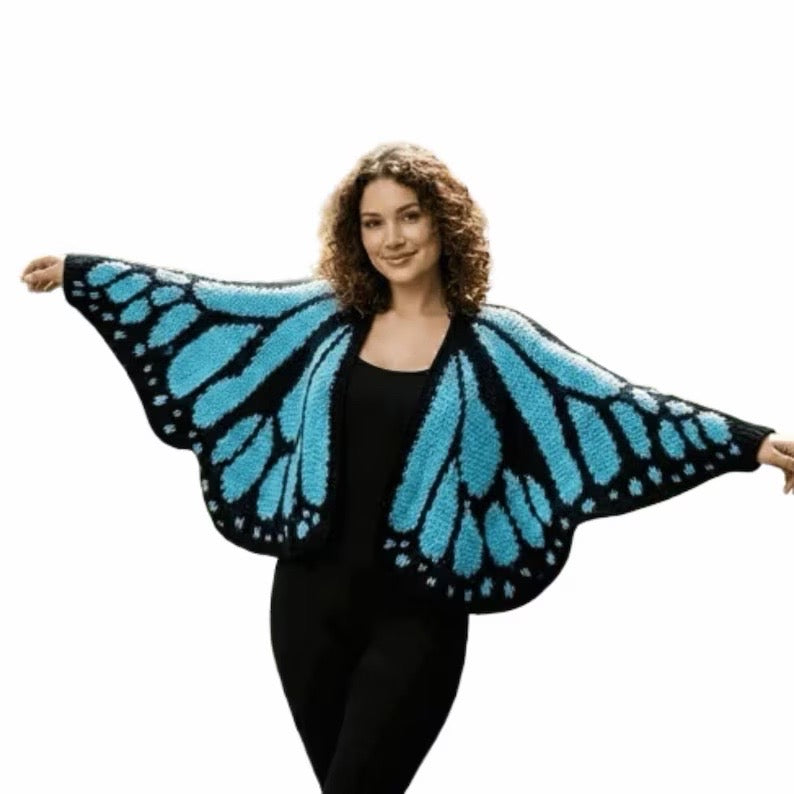Quincy's Handmade Butterfly Cardigan