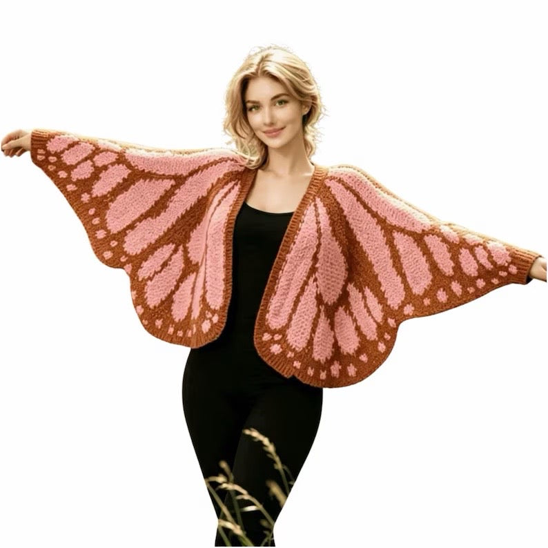 Quincy's Handmade Butterfly Cardigan